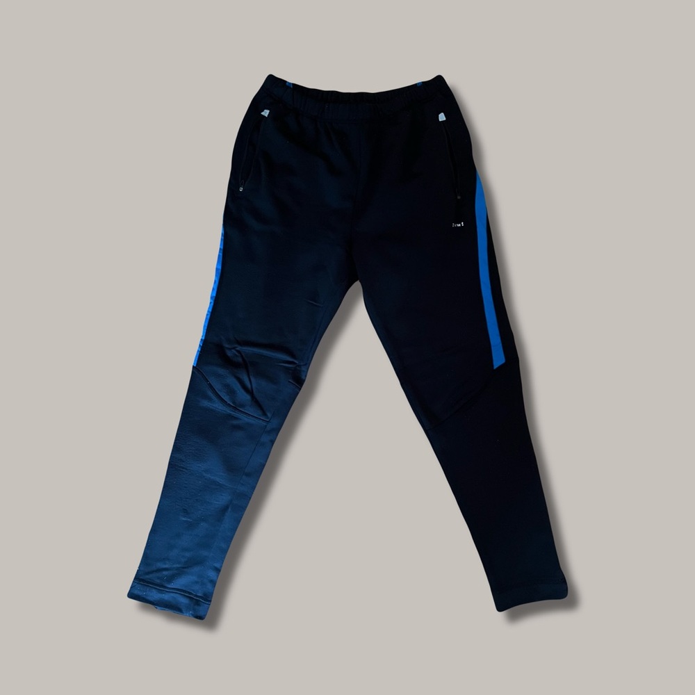 Hind Women’s Black Joggers with Blue Accents